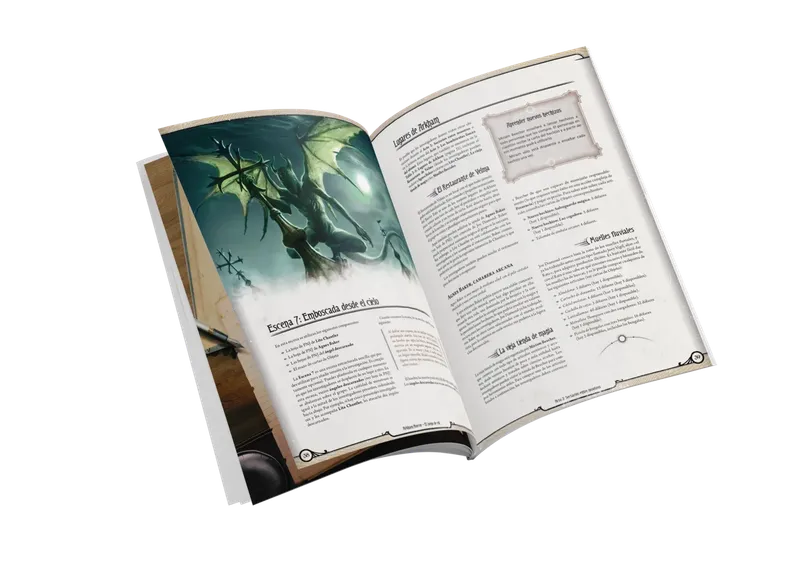ARKHAM HORROR: EL JUEGO DE ROL - CAJA DE INICIO - Rol, Base | Leveland Games