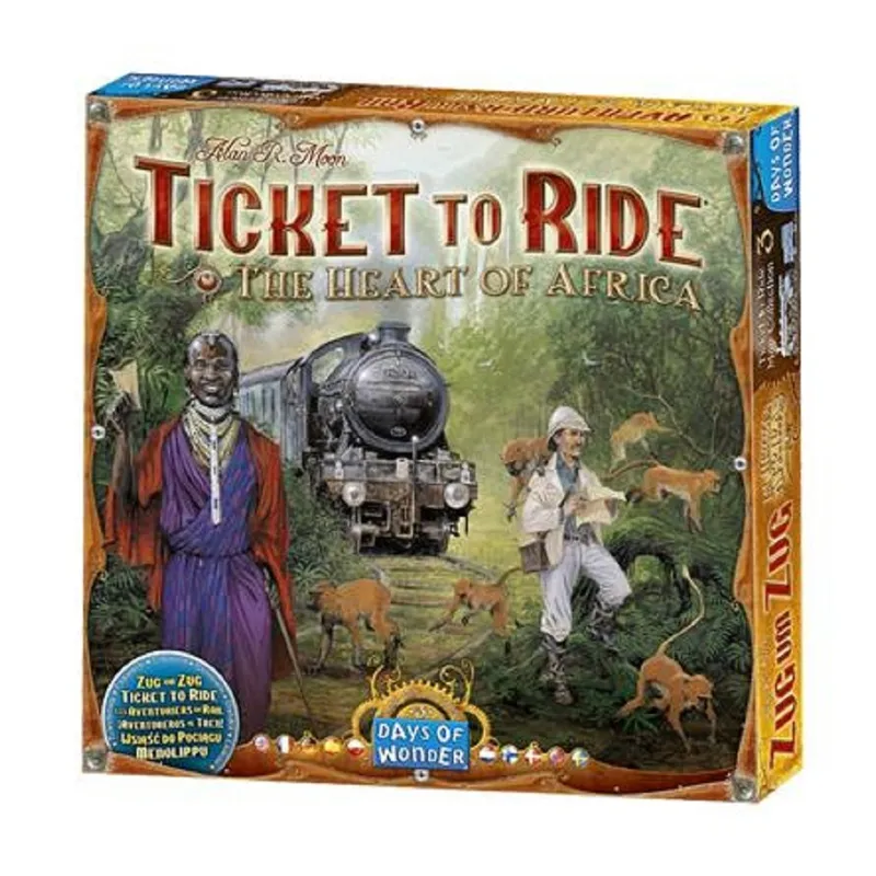 ¡AVENTUREROS AL TREN! EL CORAZON DE AFRICA - Tablero, Expansión | Leveland Games