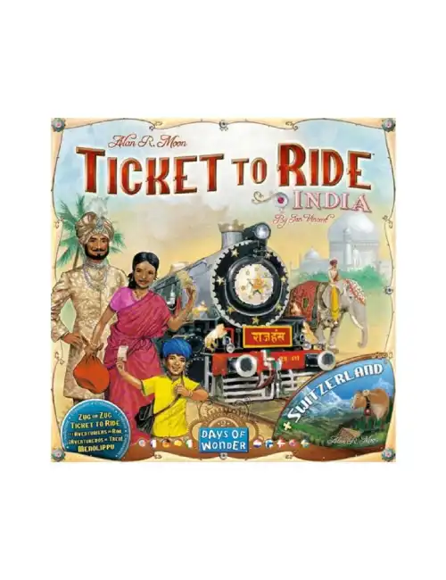 ¡AVENTUREROS AL TREN! INDIA + SUIZA - Juego de mesa disponible en Leveland Games