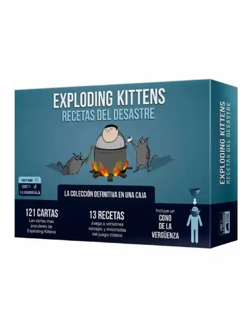 EXPLODING KITTENS RECETAS DEL DESASTRE - Juego de mesa disponible en Leveland Games