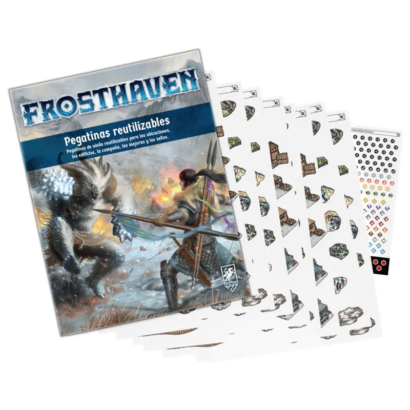 FROSTHAVEN: PEGATINAS REUTILIZABLES - Miniaturas, Ampliación | Leveland Games