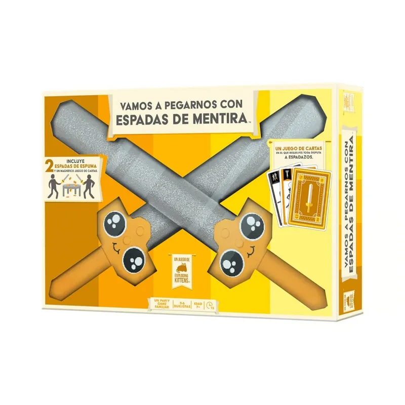 VAMOS A PEGARNOS CON ESPADA DE MENTIRA - Cartas, Base | Leveland Games